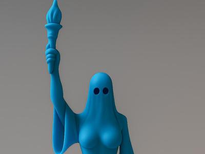 Sexy Ghost - Statue of Liberty