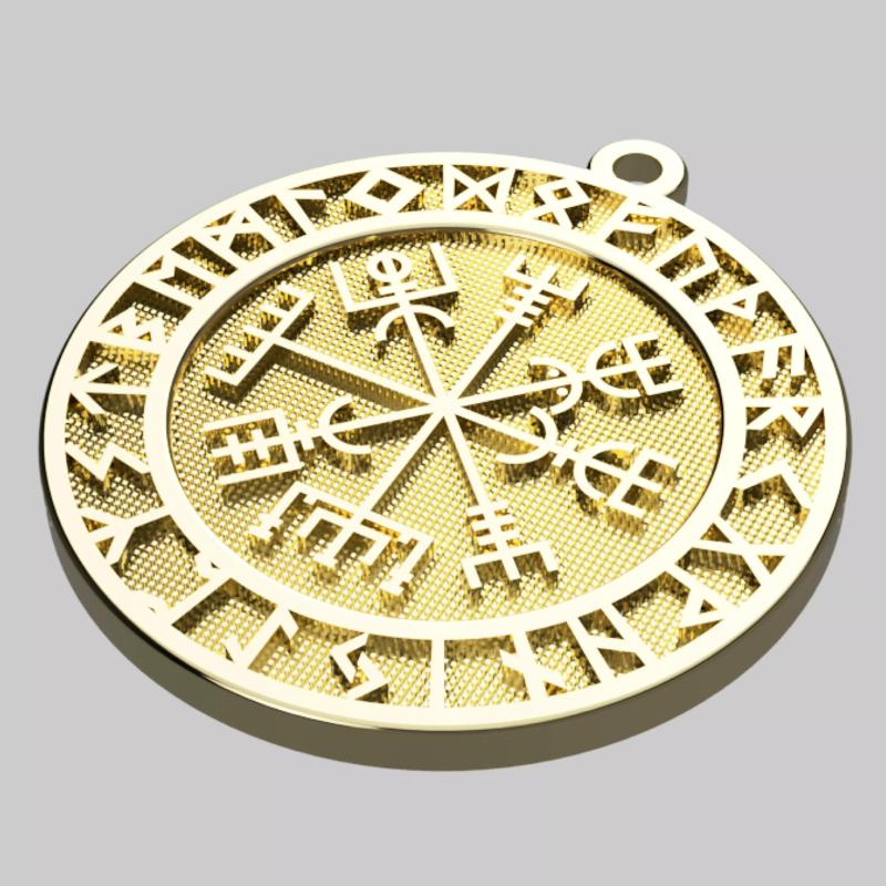 Vegvisir Coin - Moneda Vegvisir - 28 mm
