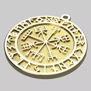 Vegvisir Coin - Moneda Vegvisir - 28 mm