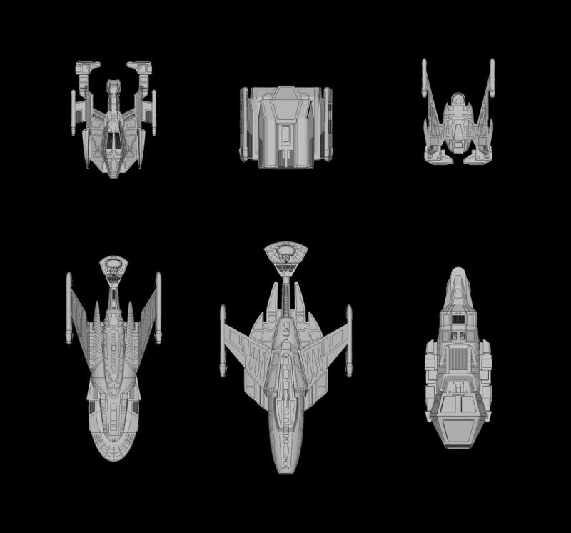 FASA Klingon Non-combatants: Star Trek starship parts kit expansion #24