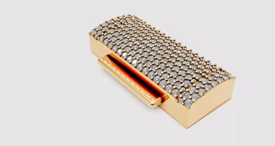 12 mm clasp box lock for cuban chain and bracelet