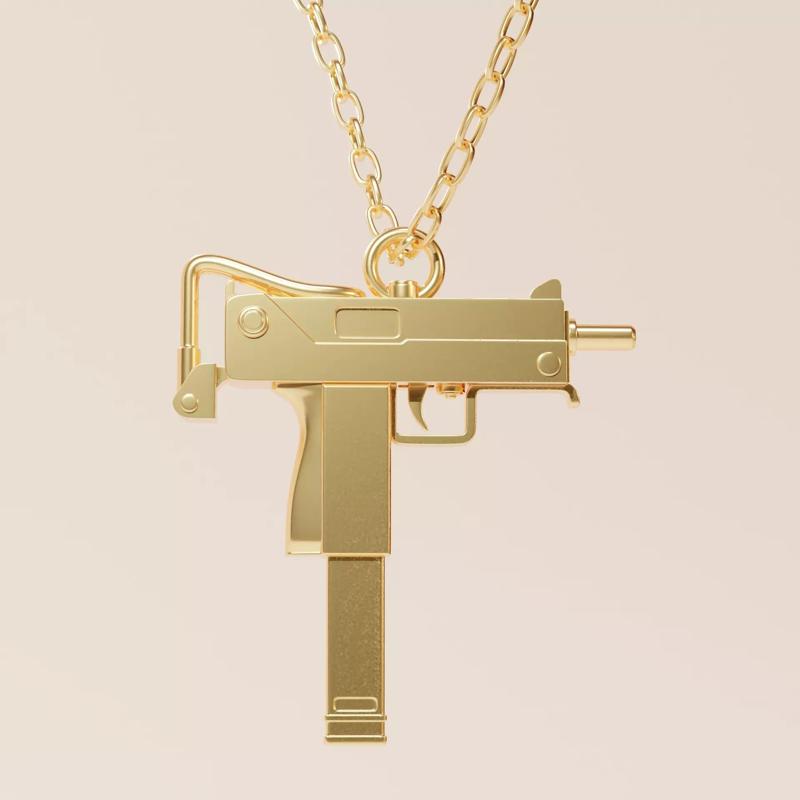 UZI SMG  pendant  detail 3D print model