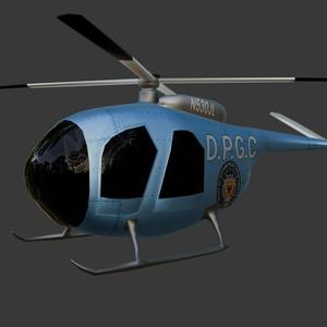 MD 500 / MD 530 HELICOPTER 3D model