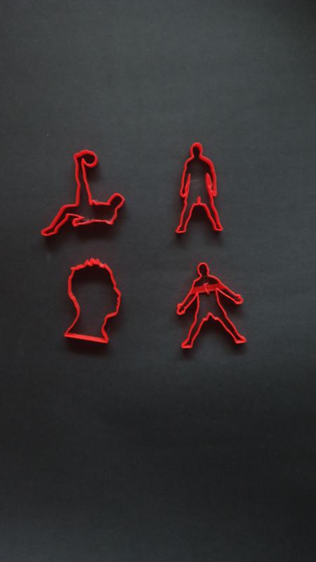 Cristiano Ronaldo cookie cutters cookie cutters set
