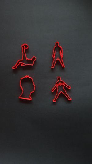 Cristiano Ronaldo cookie cutters cookie cutters set