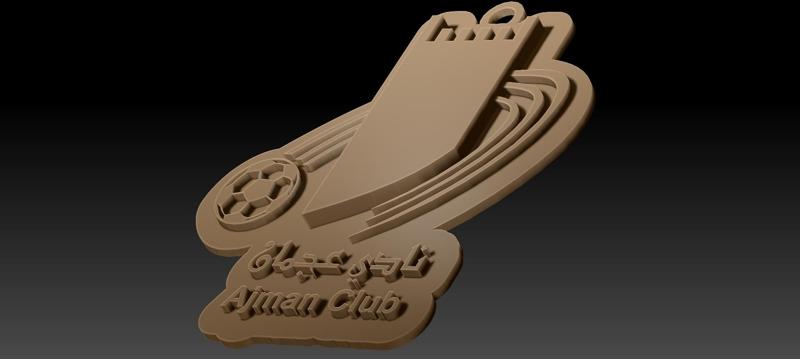 UAE Pro League Ajman Club keychain badge