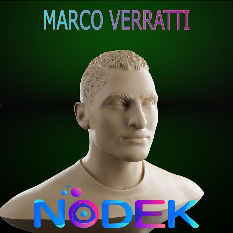 Bust of Marco Verratti - The Brains of the Italian Midfield