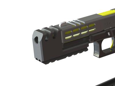Flash hider v22 - for glock