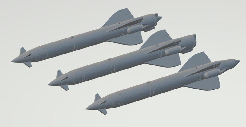 1/72 KH-66 AND KH-23 THUNDER (AS-7 KERRY) TACTICAL AIR-TO-SURFACE MISSILES