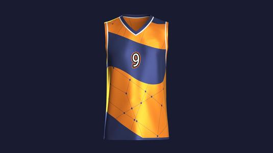 Basketball Jersey Player 09  Marvelous / Clo3d / obj / fbx