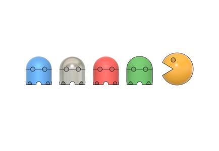 PACMAN FRIDGE MAGNETS PAC MAN