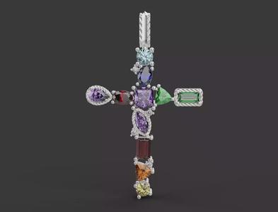 Cross and Ring set 67051