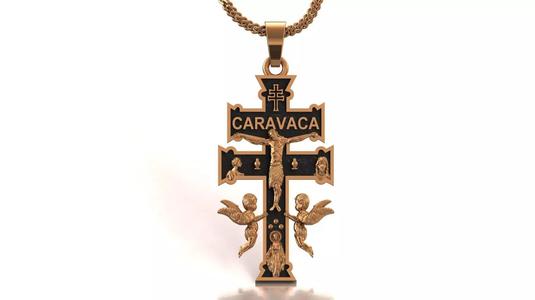 Caravaca Cross STL Virgin Mary Angels Jesus STL PRINTREADY 3D
