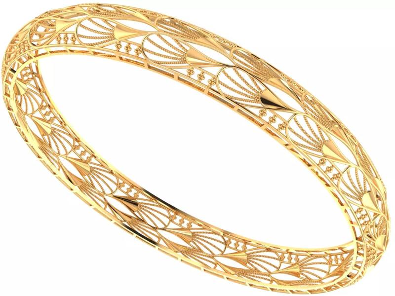 1424 Delicate Gold Bangle 9gm
