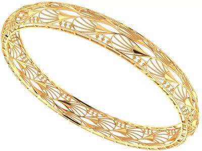 1424 Delicate Gold Bangle 9gm
