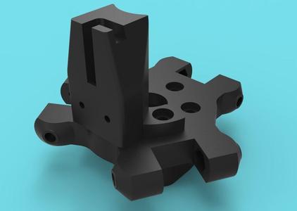 Kossel effector plate, clamp, and Z-probe mount. Multiple spacings 33.6mm, 40mm, and 42.5mm