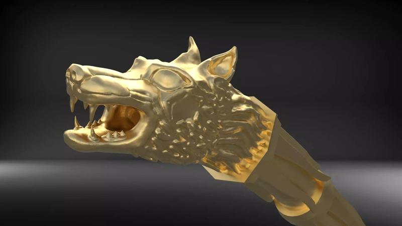 Dacian Wolf  3D Printable Model