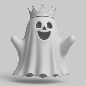 Ghost King Figurine – Halloween STL