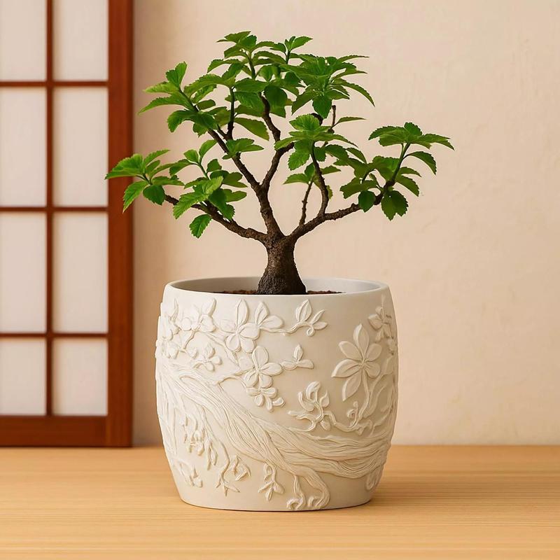 Sakura Plant Pot with Drainage No Supports Japanese Style