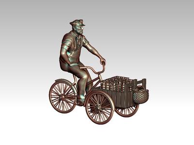 cyclist 3D print model