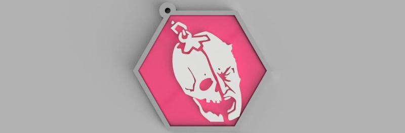 DBD Ebony Memento Mori Earring