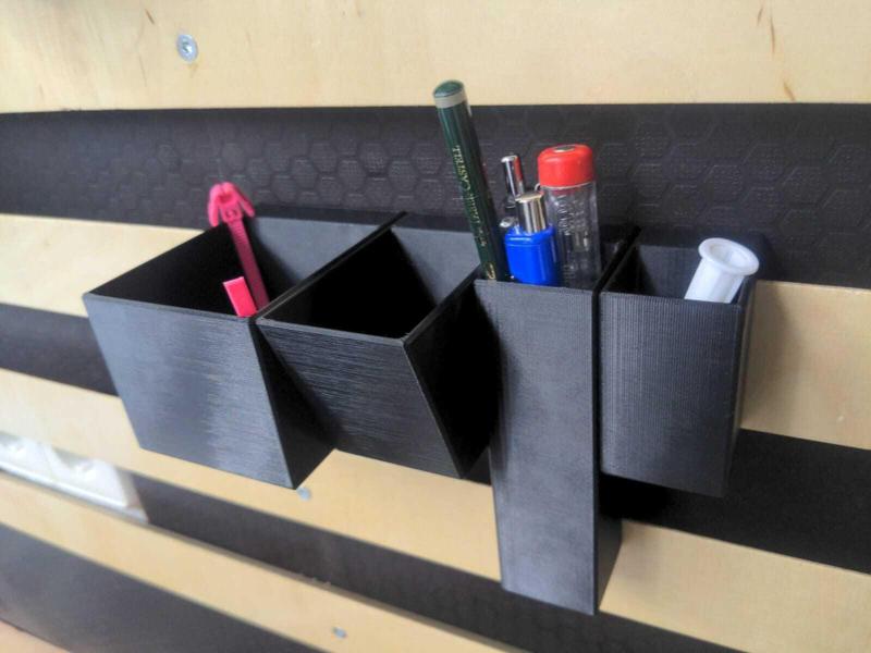 French Cleat Bucket STL Mega Pack | 3D Printable Storage Bins - Modular Wall Organizer System for Workshop & Garage