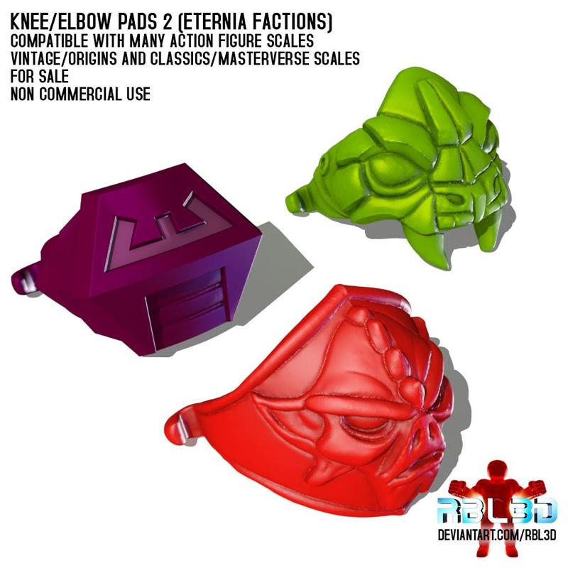 Knee/Elbow Pads pack 2 (Eternia factions)
