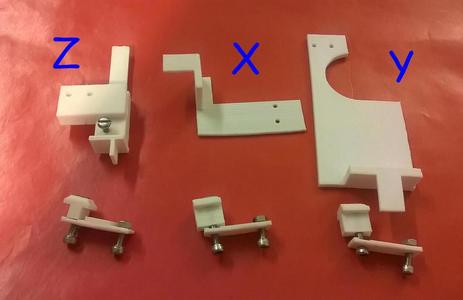 Ordbot Hadron Optical Endstop Mounts and Flags