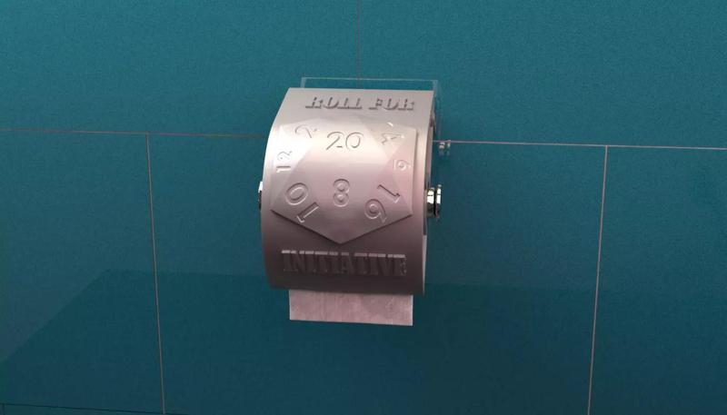 D20 toilet roll holder