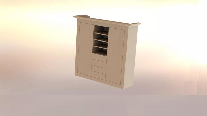 Solid wood cabinet