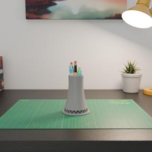 Nuclear Reactor Pen and Pencil Holder – 3D Model