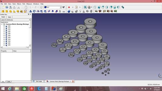 Common Metric Bearings Mockups