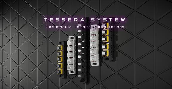 Tessera Wall Type A Modular Wall Rack for TB554 Boxes