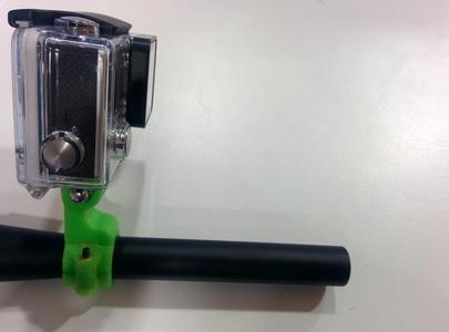 GoPro on paintball barrel