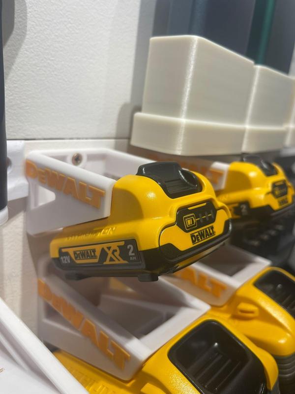 Dewalt 12v battery holder wall mount