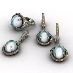 Diamond and mineral stones  set 3D print model 3D print model