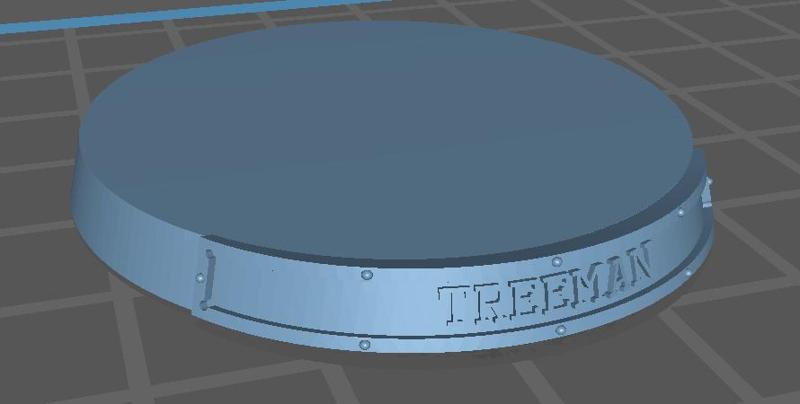 Treeman Base and Nameplate for Blood Bowl