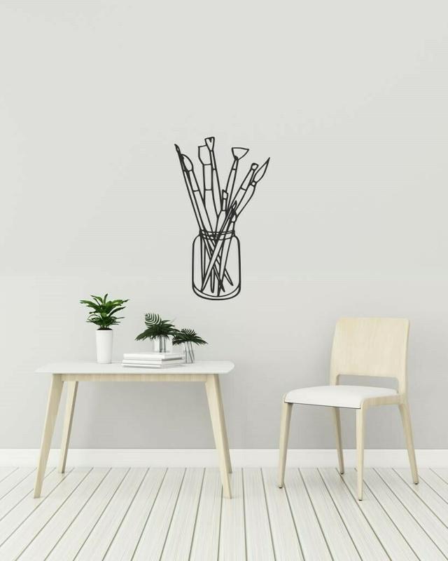 brushes wall decor