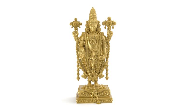 Tirupathi Balaji 3Dprint Model