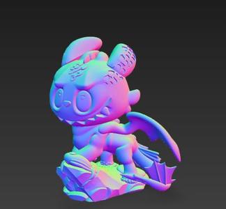 Labubu - Toothless - How To Train Your Dragon