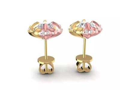 Floral Cluster Stud Earrings for Women  1755
