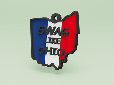 Swag Ohio Meme Keychain - Toytaku Prints