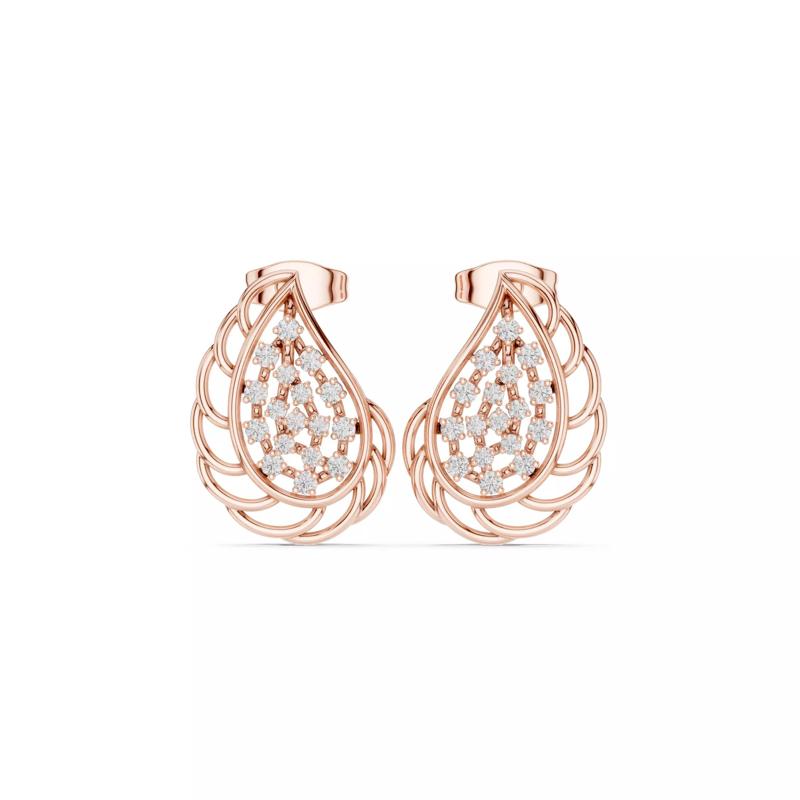 Diamond Studs Earrings 3dm stl renders animation videos details