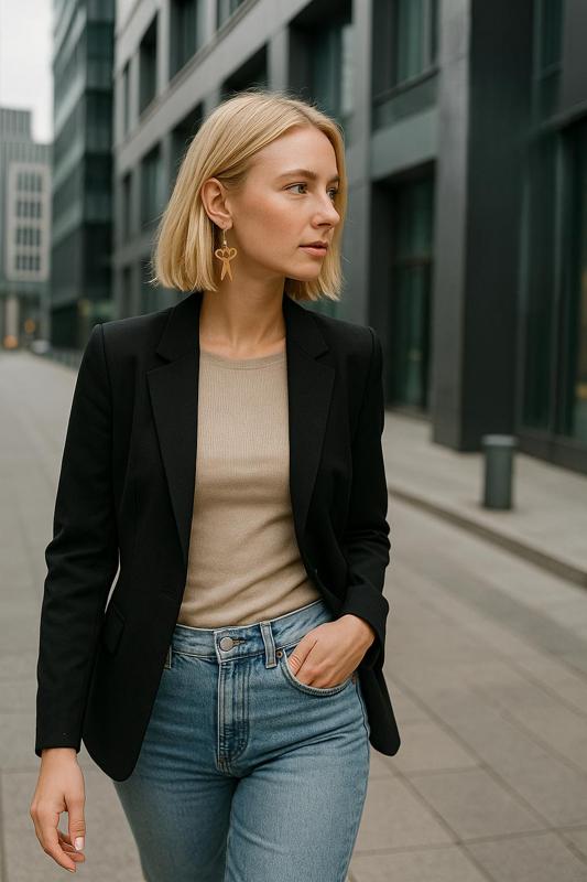 earring and scissors pendant