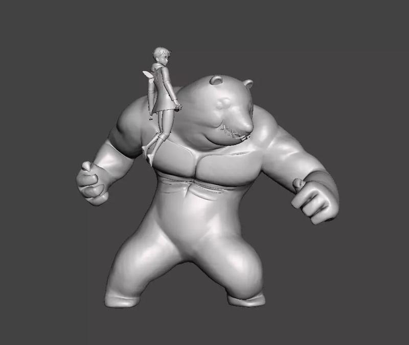 Fairy King Harlequin and Chastiefol 3D Model