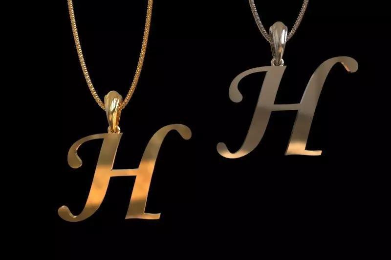 Letter H NECKLACE