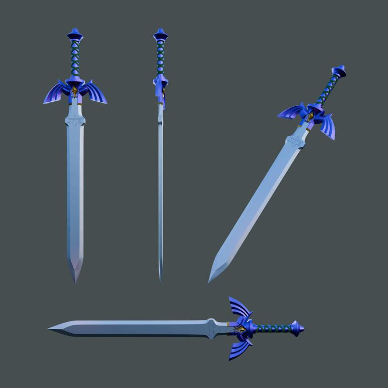 Miniature Zelda Master Sword - Perfect for Decoration or Cosplay