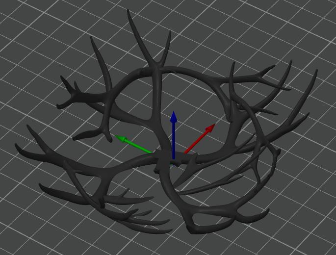 reindeer antler bowl (2 part)