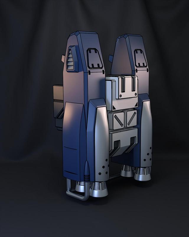 1/100 RX-79 Parachute Pack Type 2