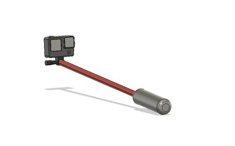 GoPro with selfie stick 1:10